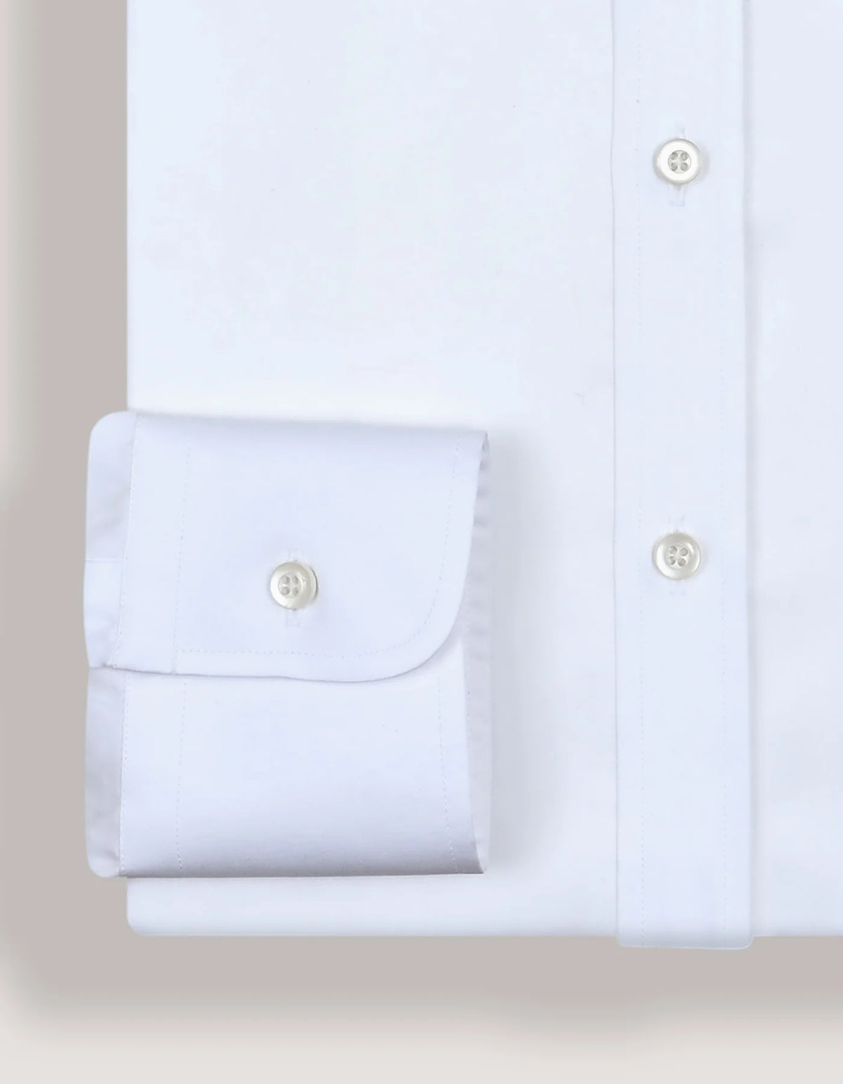 Men's Plain White Satin Dress Shirt