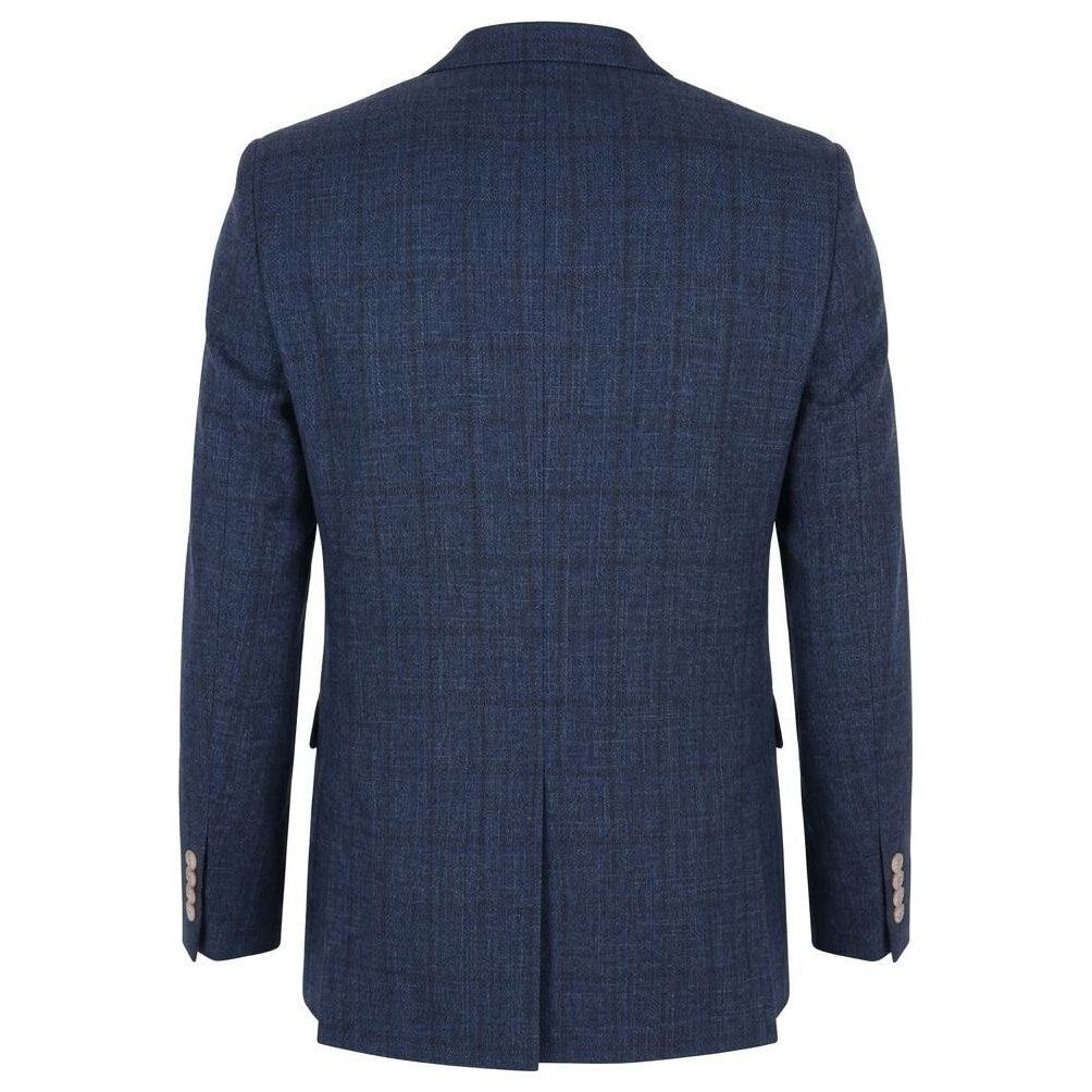 IM11 - Men's Check Slim Fit Two-Button Blazer