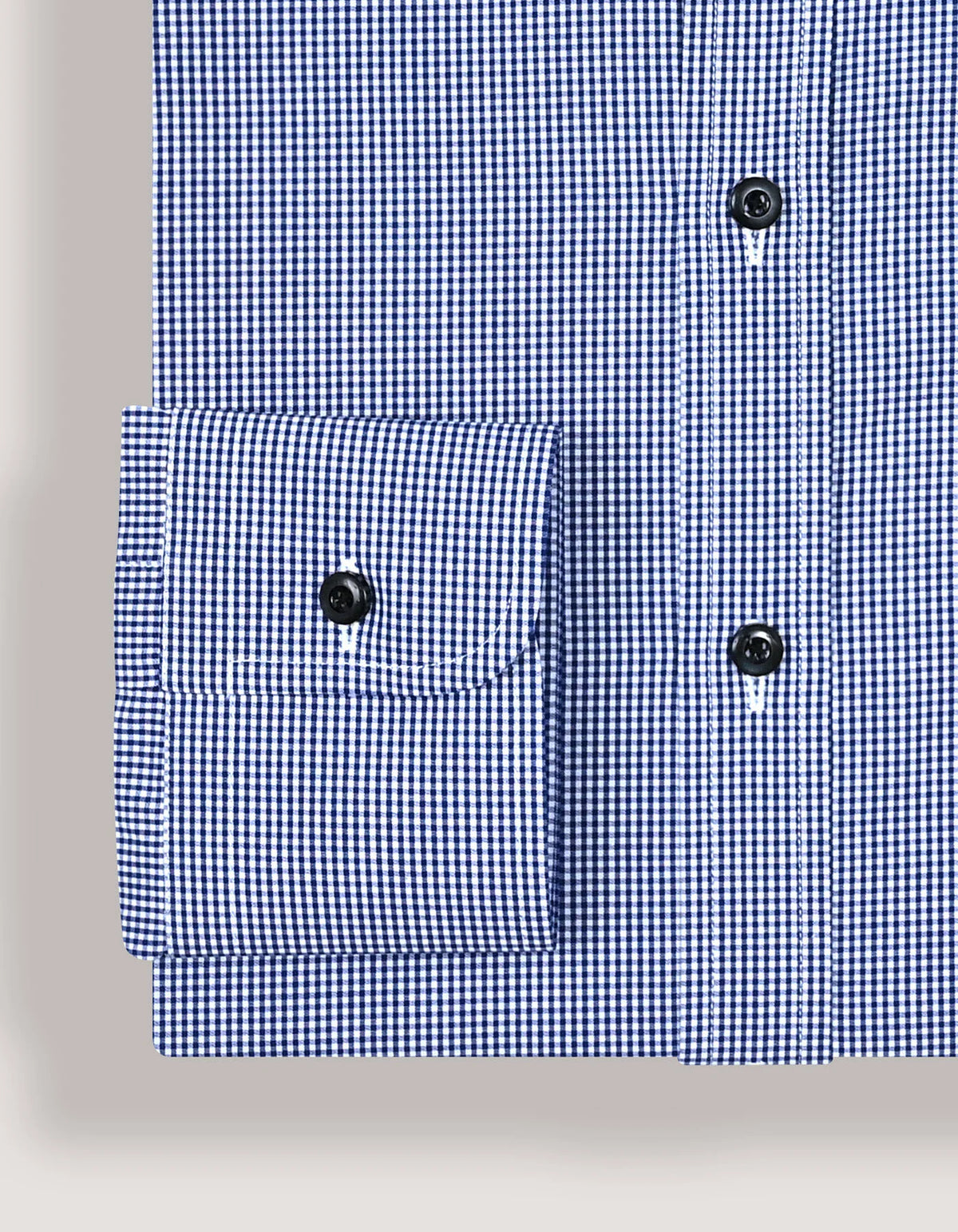 Men's Royal Blue Mini Check Shirt