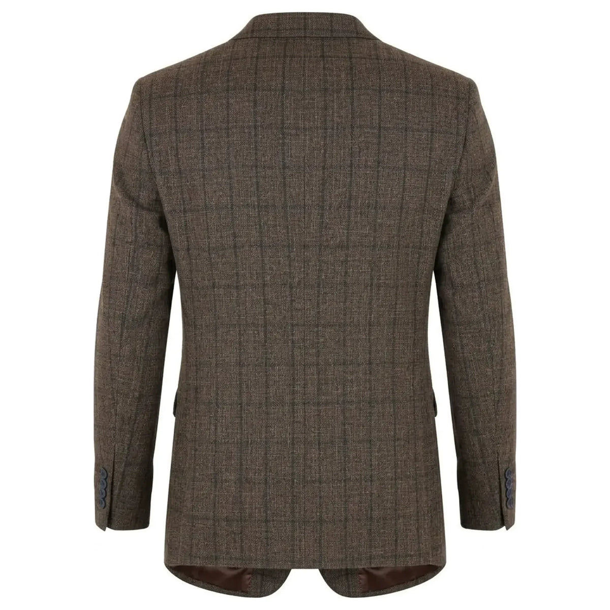 IM11 - Men's Check Slim Fit Two-Button Blazer