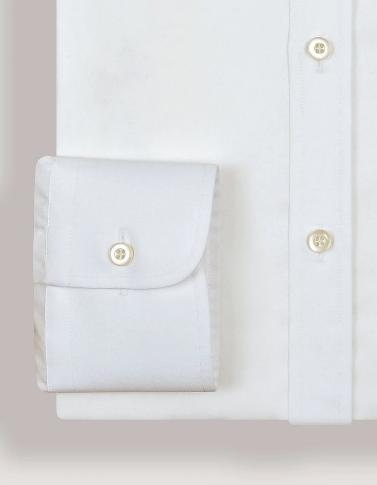 Men's Plain White Cotton Dress Shirt