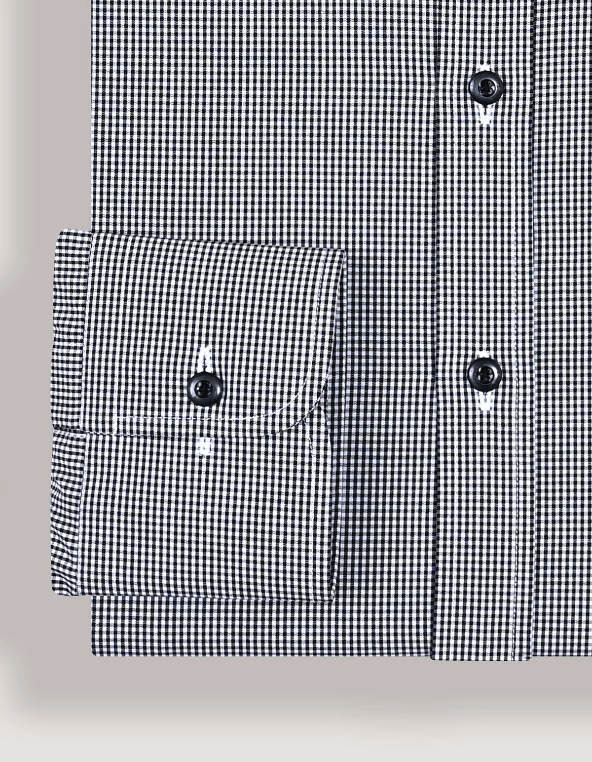 Men's Black Mini Check Shirt