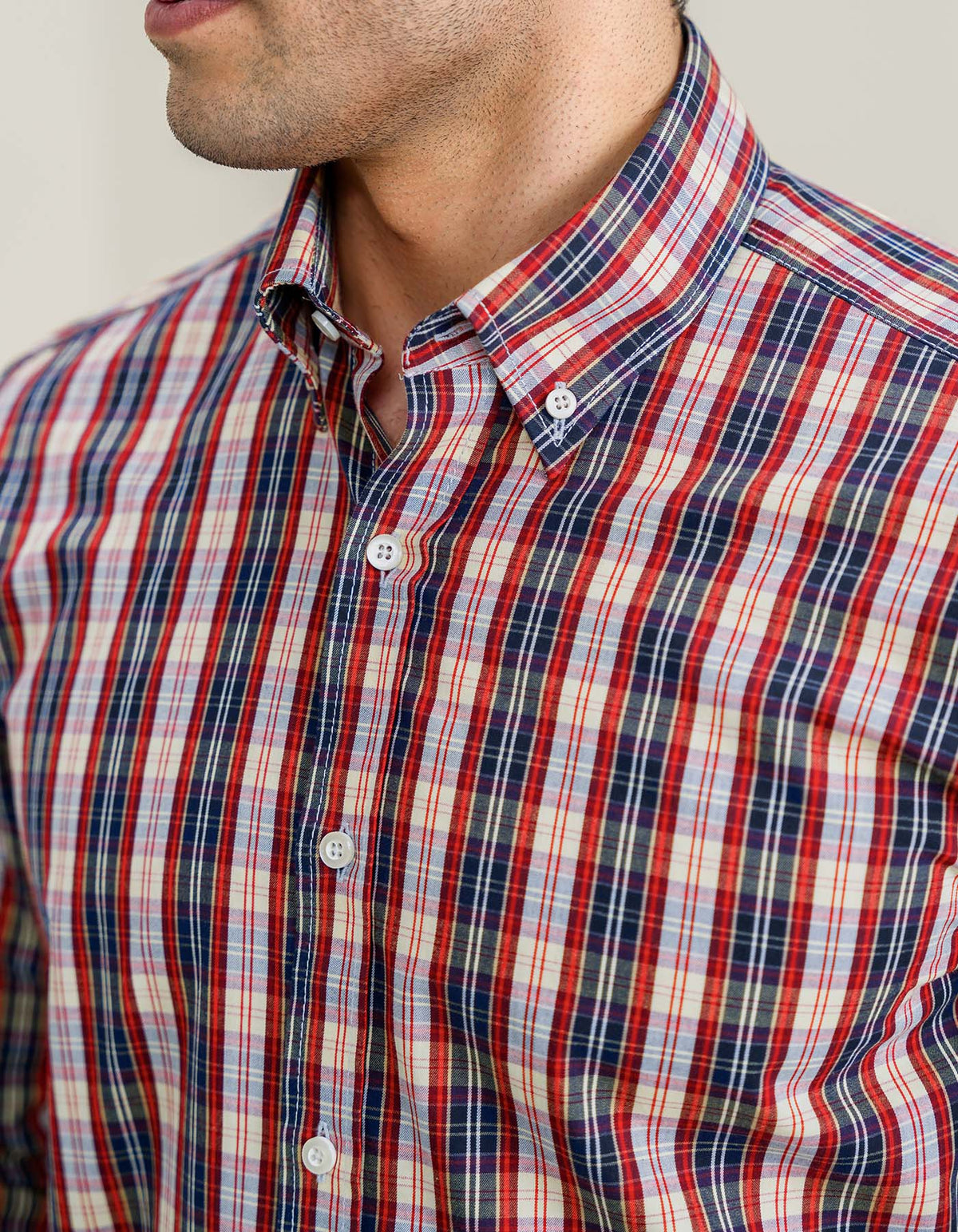 Men's Multicolour Casual Check Shirt