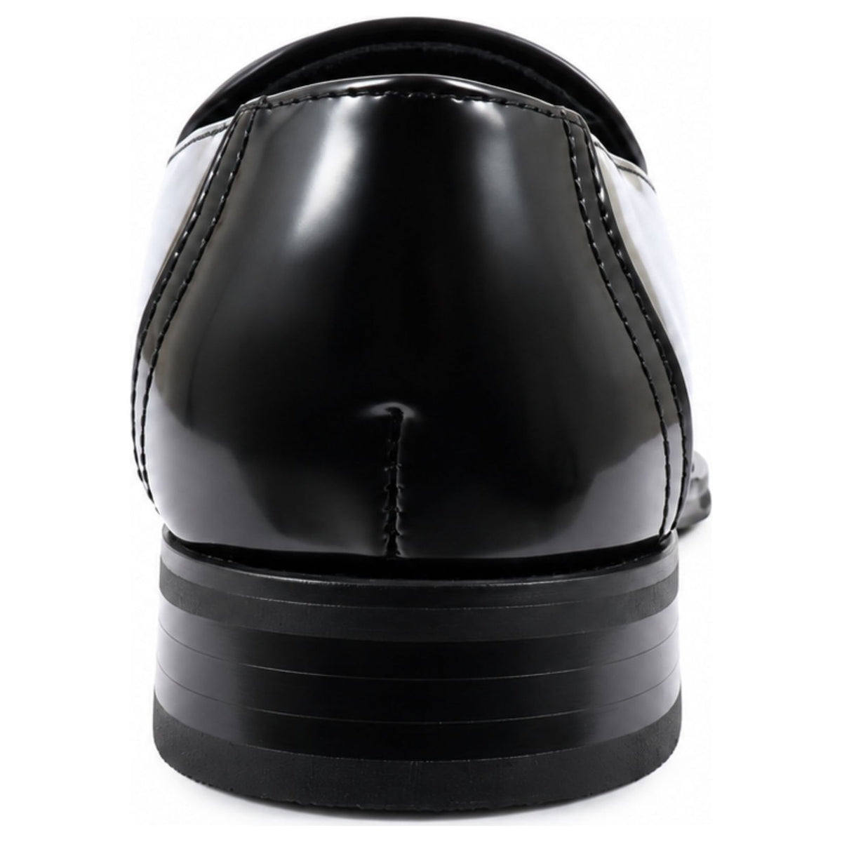 Men's Patent Vegan Leather Slip-On Horsebit Loafers
