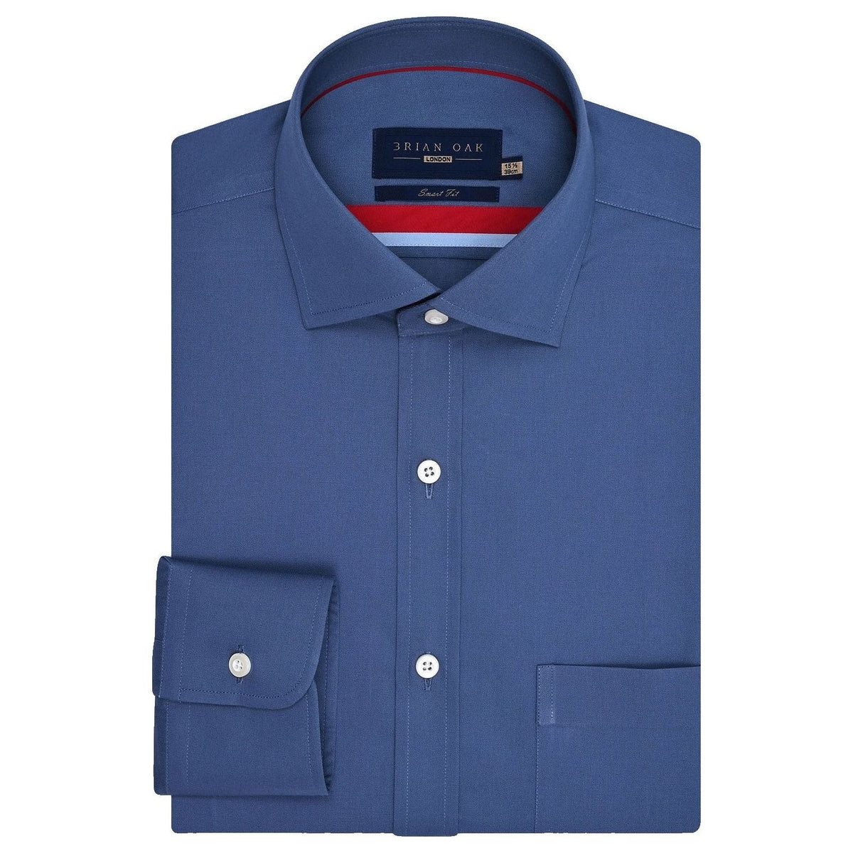 Men's Medium Blue Easy Iron Dress Shirt
