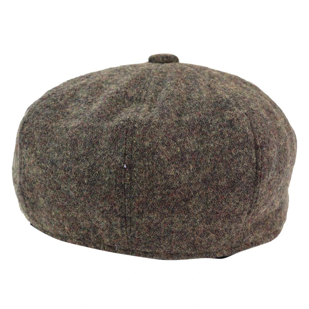 Mens Tweed Newsboy Peaky Blinder Baker Boy Razor Flat Cap Check Hat 8 Panel - Knighthood Store