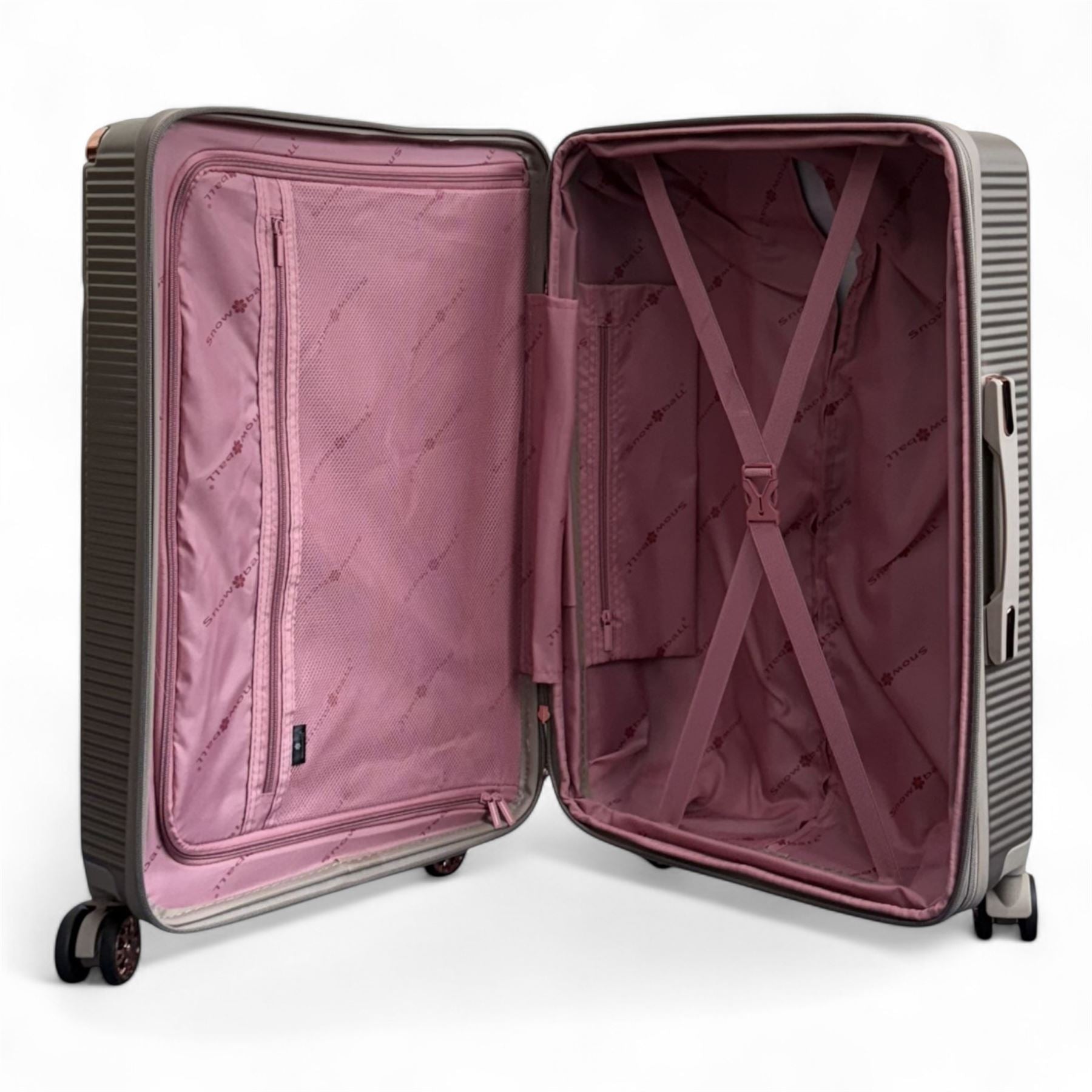 Hard Shell Luggage 8 Spinner Wheels Travel Suitcase