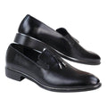 Mens Leather Slip On Loafers Driving Shoes Metal Trim Tassel Patent Smart Casual - Knighthood Store