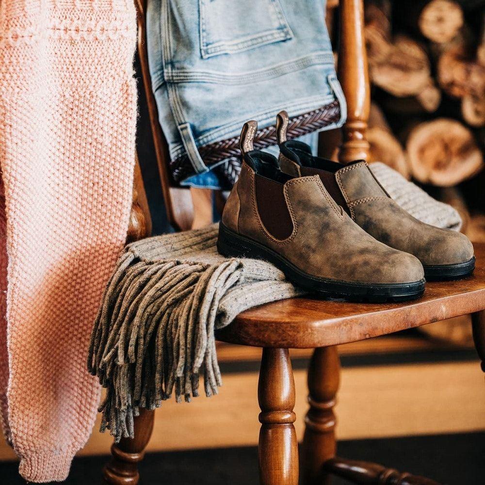 Blundstone 2036 Rustic Brown Low-Cut Leather Boots Low Classic Vintage Retro - Knighthood Store