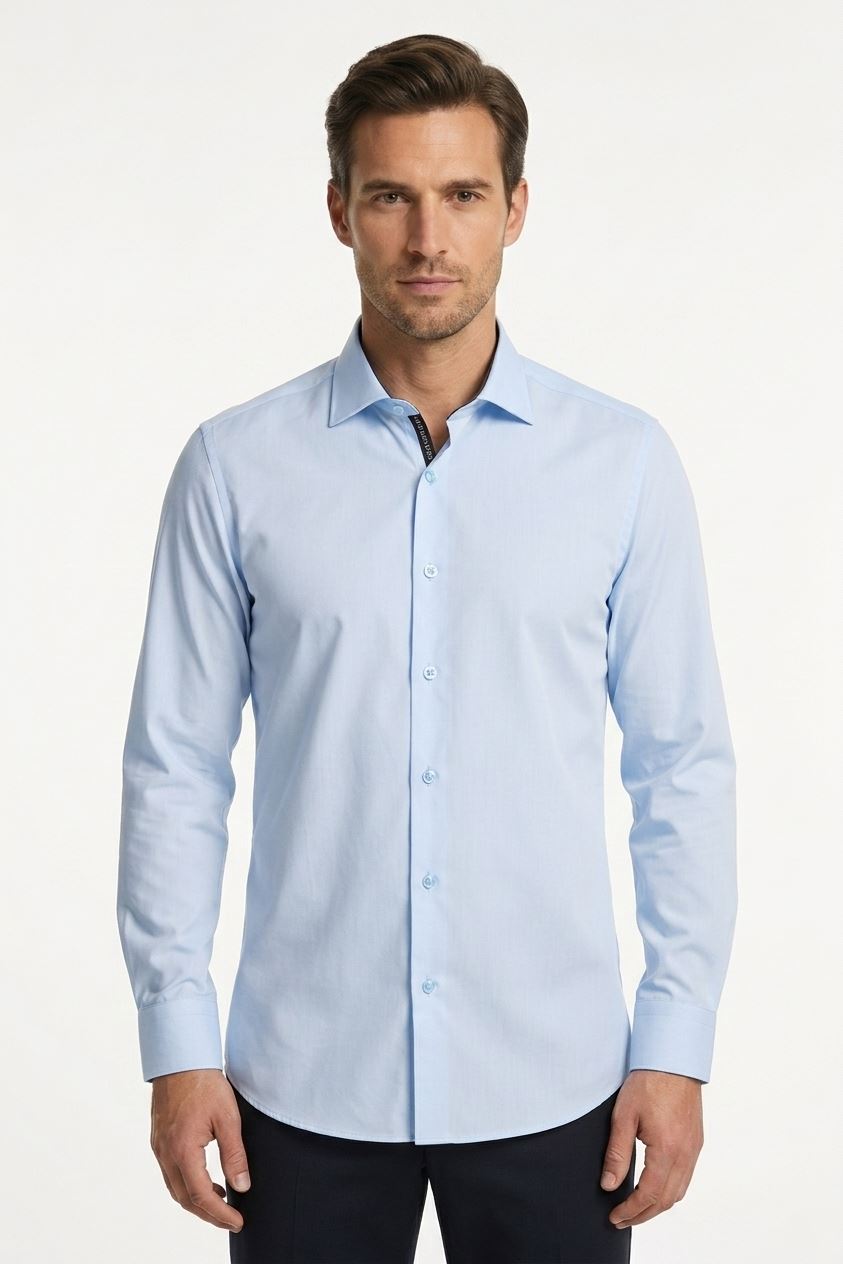 Men's Long Sleeve Button-Down Dress Shirt