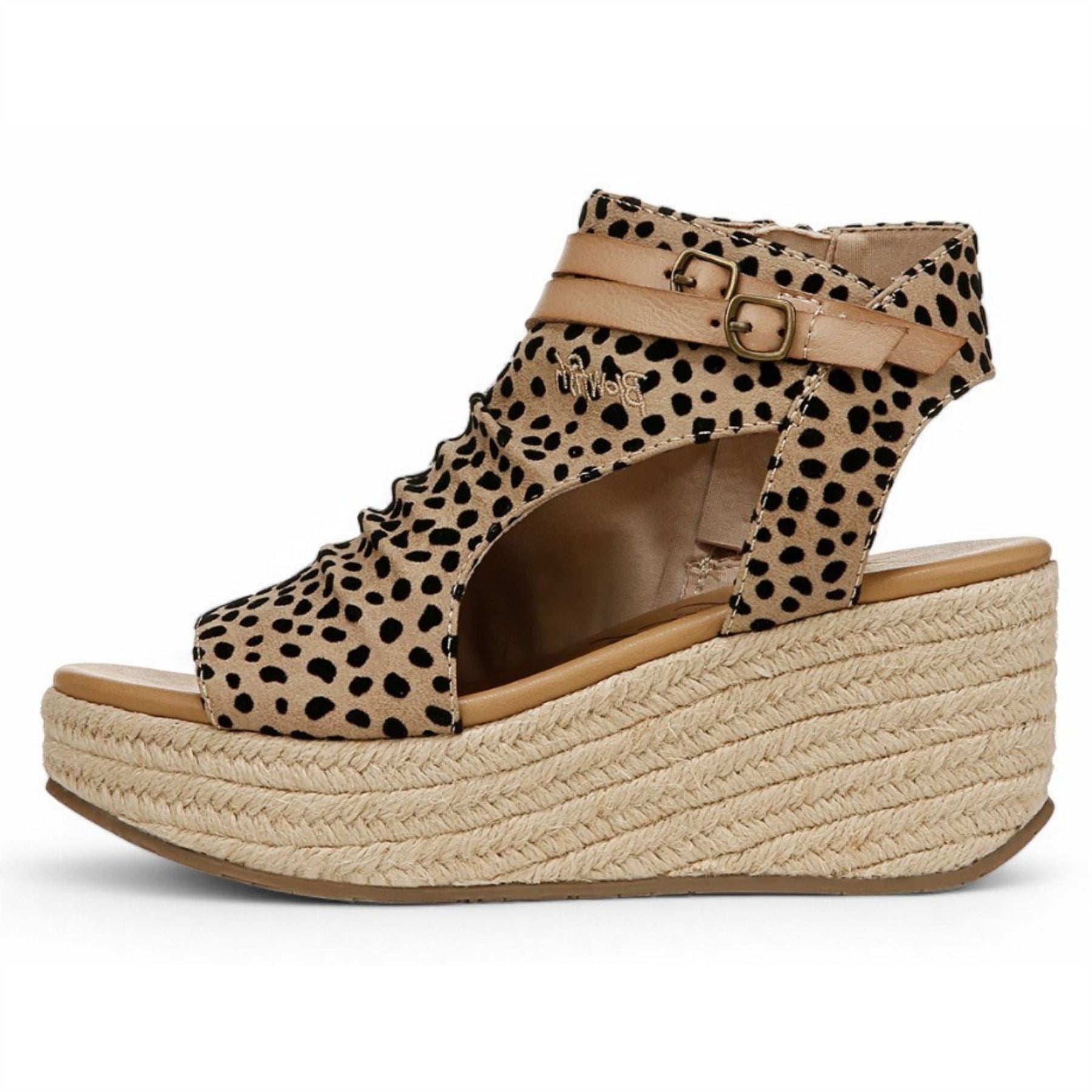 Lacey C Rope - Women's Brown Platform Wedge Sandals