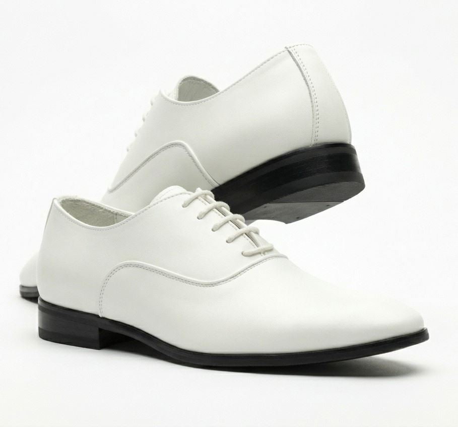 Men’s Formal Patent PU Leather Oxfords Lace-Up Dress Shoes