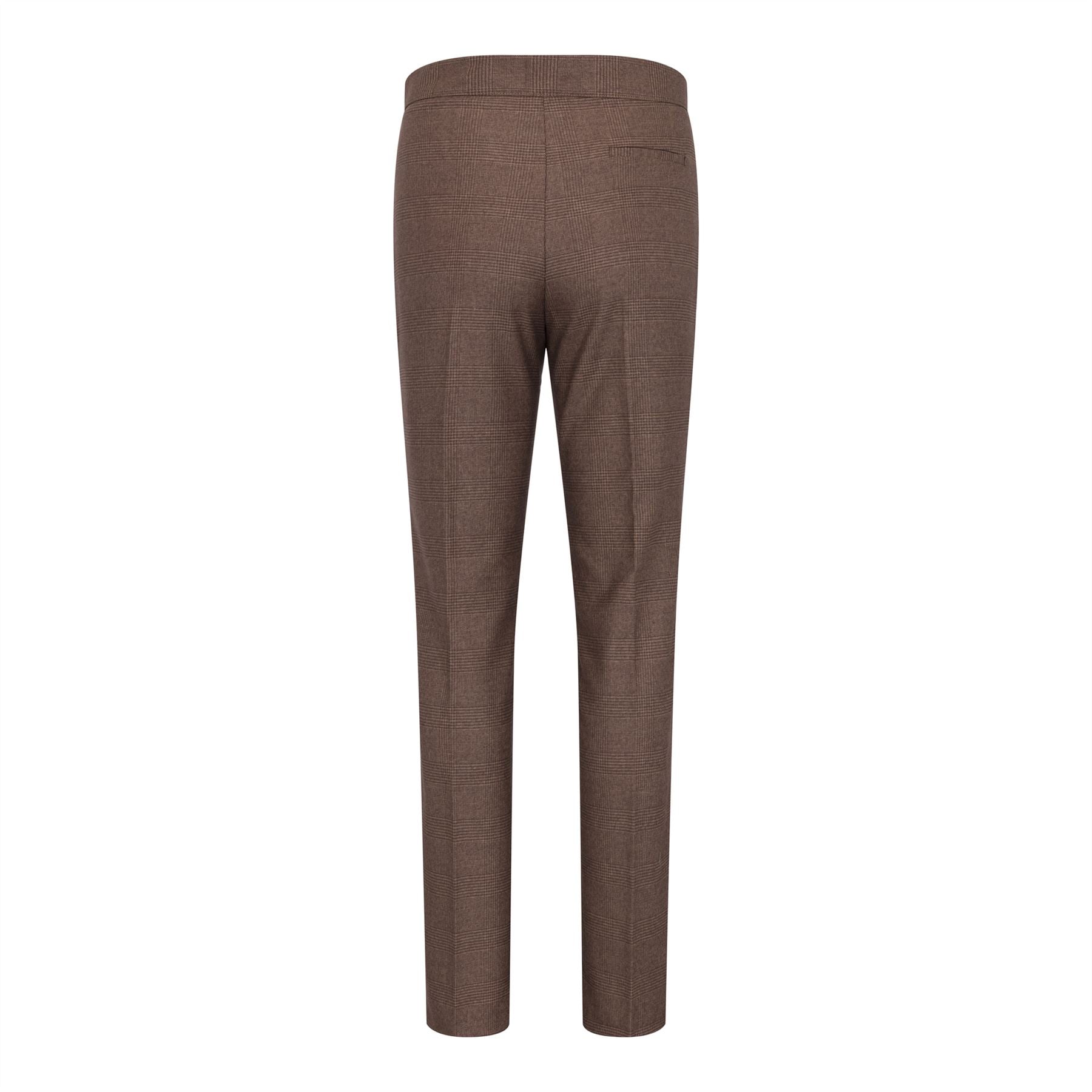 Women's Suit 3 Piece Brown Prince Of Wales Check Tailored Fit Business Formal Ladies Dress