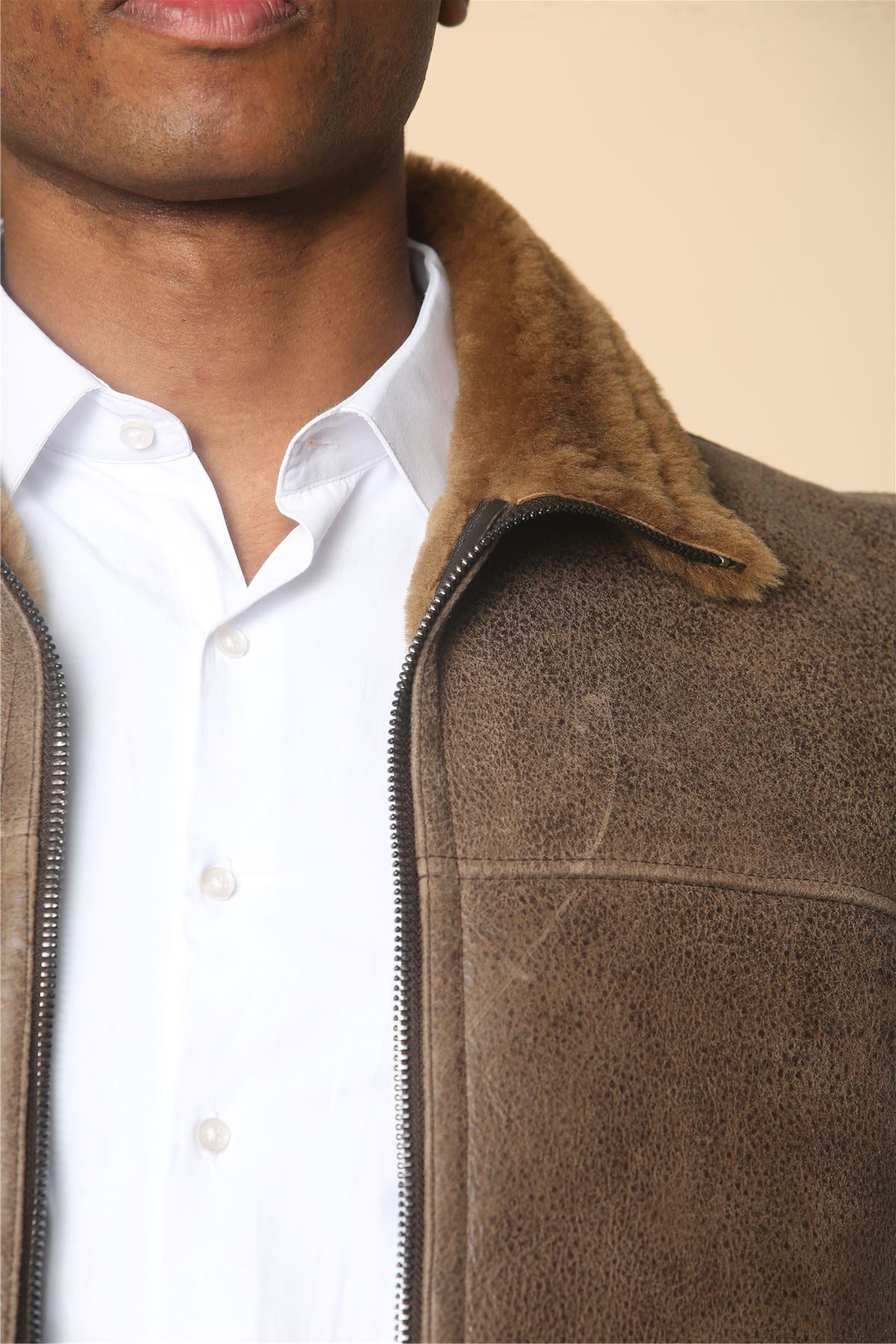 Men's Aviator Shearling Sheepskin Gilet