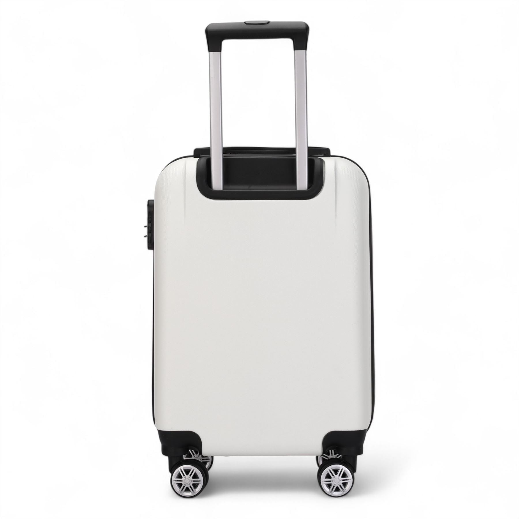 Hard Shell Modern 4-Wheel Luggage Suitcase Set