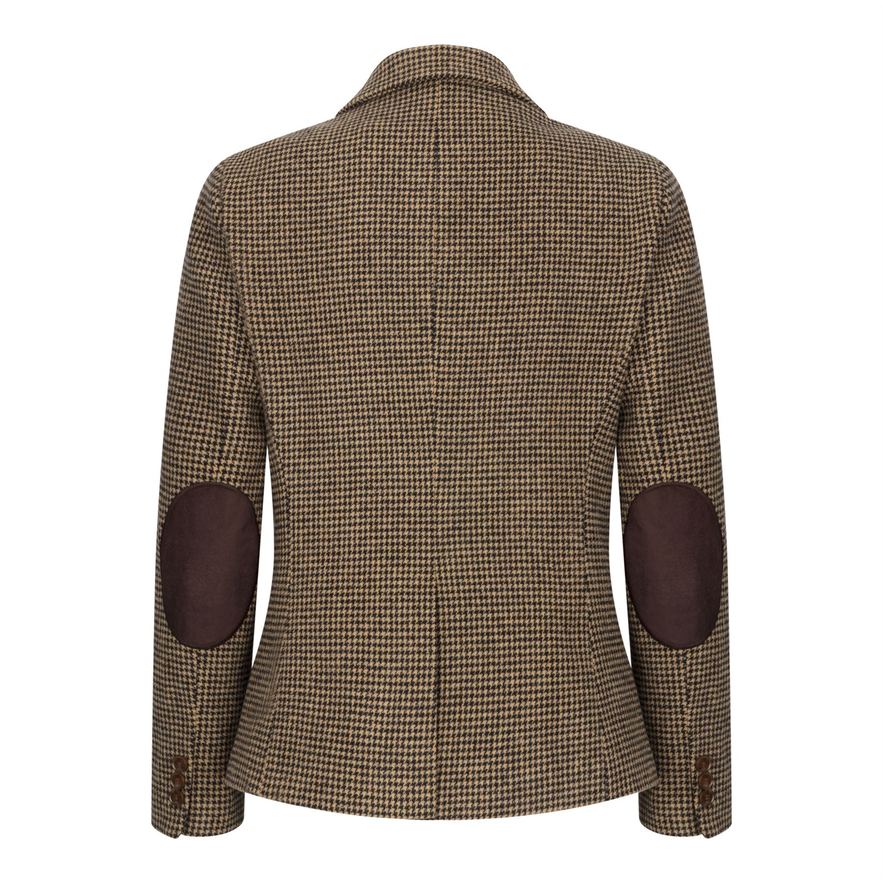 TPW-20 - Women's Wool Blend Brown Dogtooth Tweed Blazer