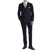 Regent - Men's Navy 2 Piece Double Breasted Suit