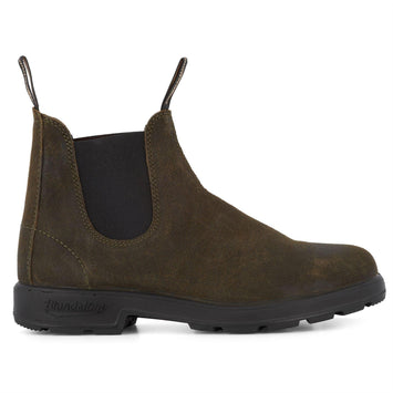 Blundstone 1615 Dark Olive Suede Leather Chelsea Boot - Knighthood Store