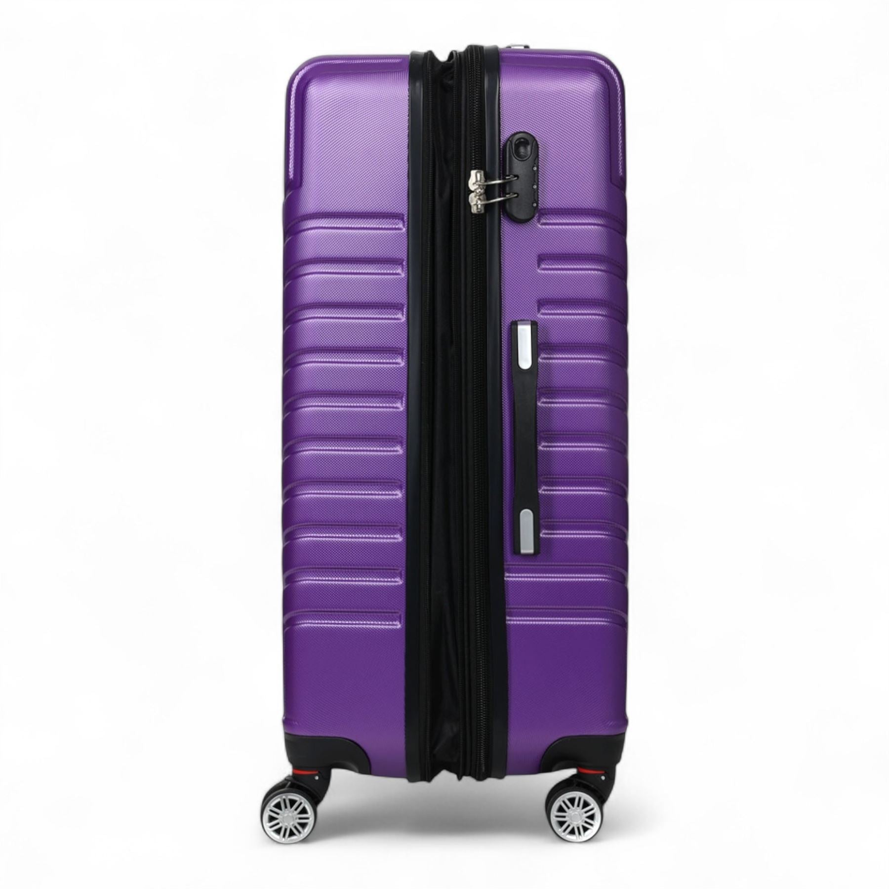 Hard Shell Luggage Set 8 Spinner Wheels ABS Suitcase