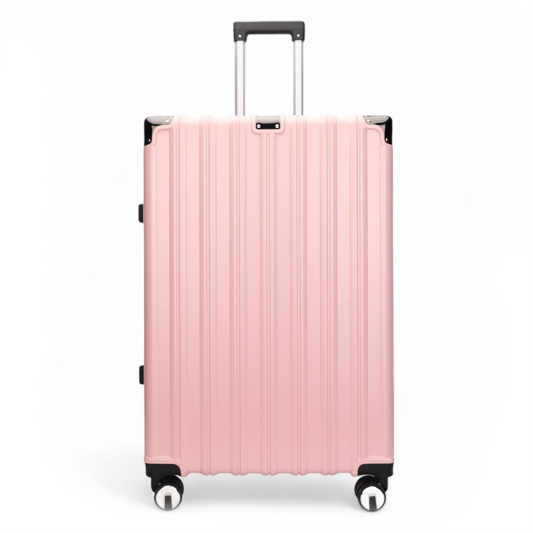 Robust Hard Shell Luggage 8 Wheel Suitcase Set