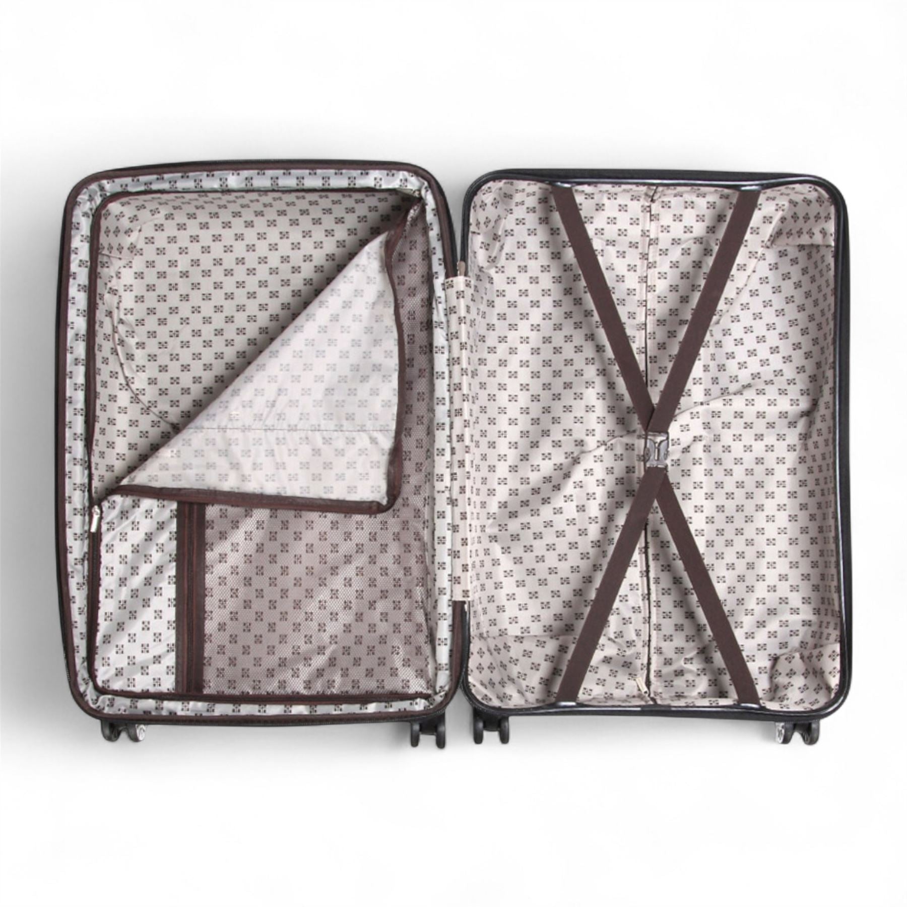 Hard Shell Suitcase Set Dual 4-Wheel Spinner Travel Luggage