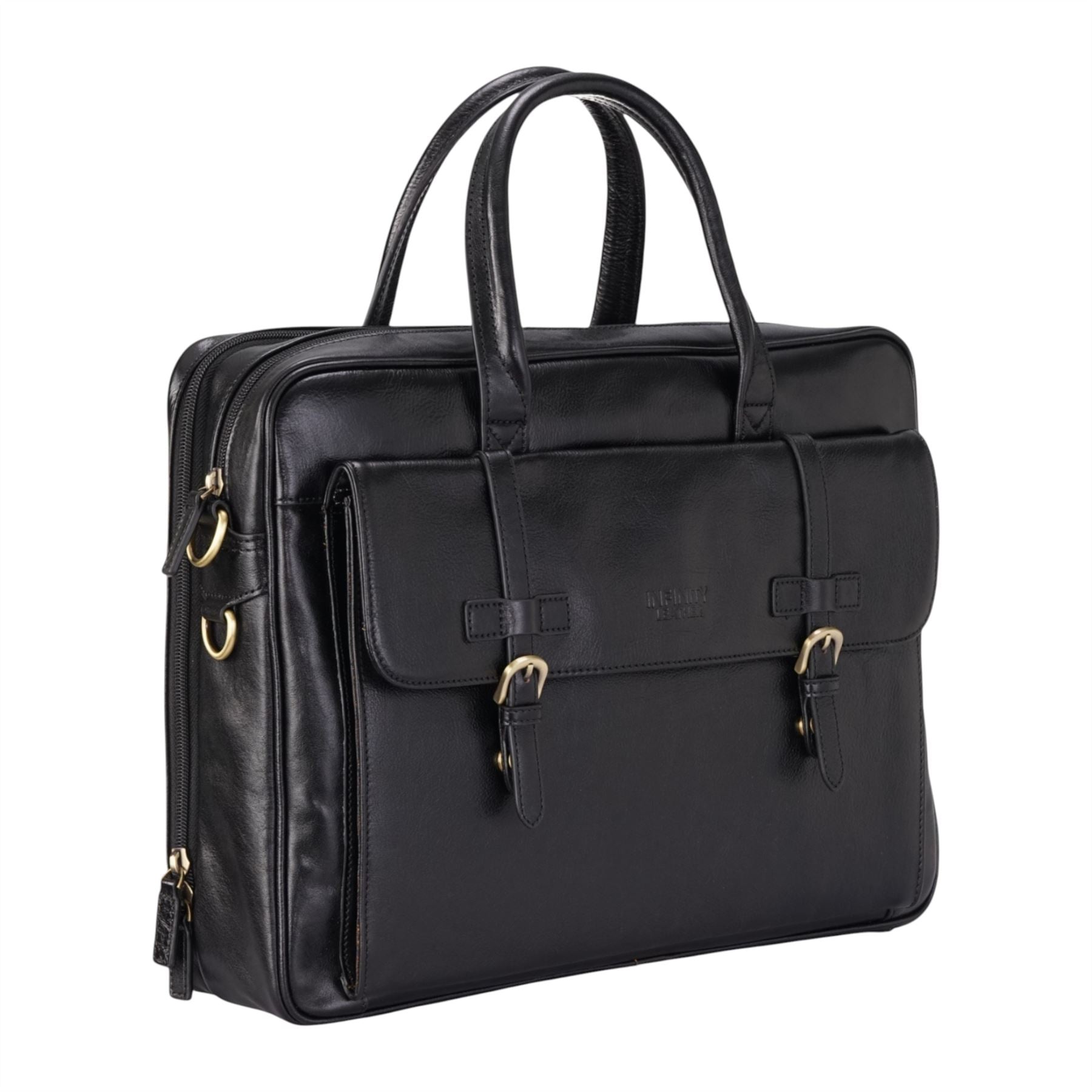 Belmont - Vintage Genuine Leather Laptop Bag Briefcase