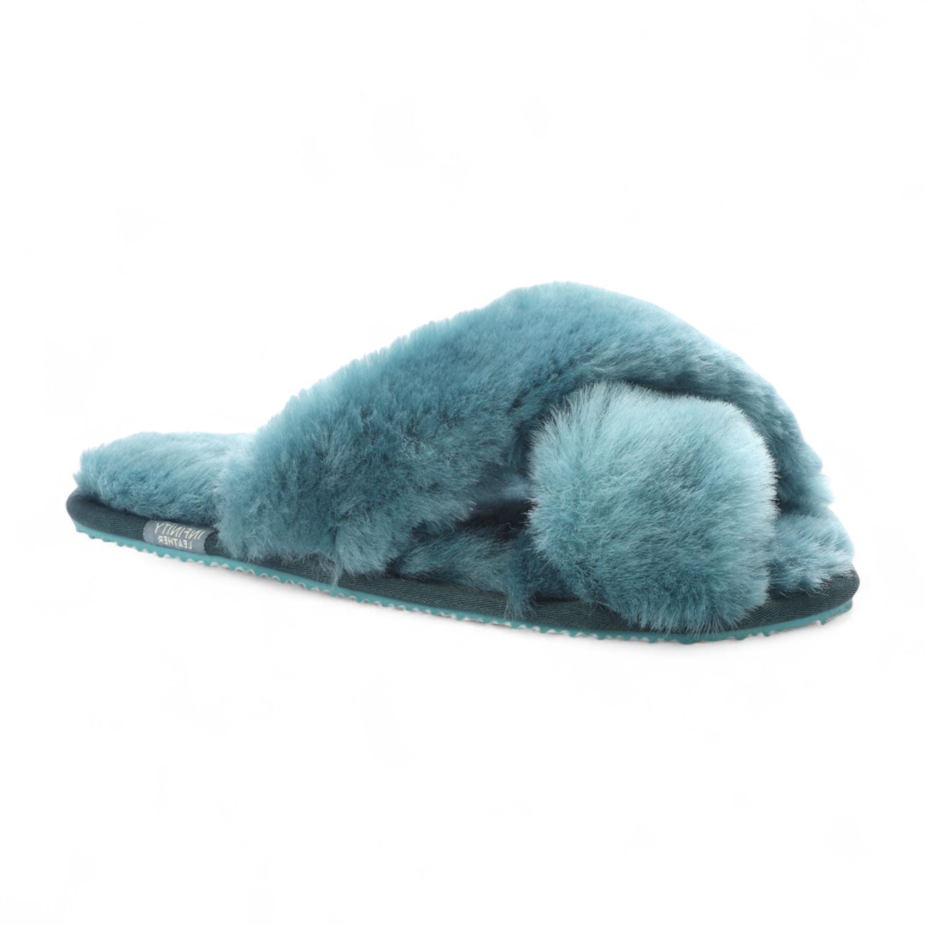 Snowbelle - Women's Genuine Sheepskin Crossover Slippers