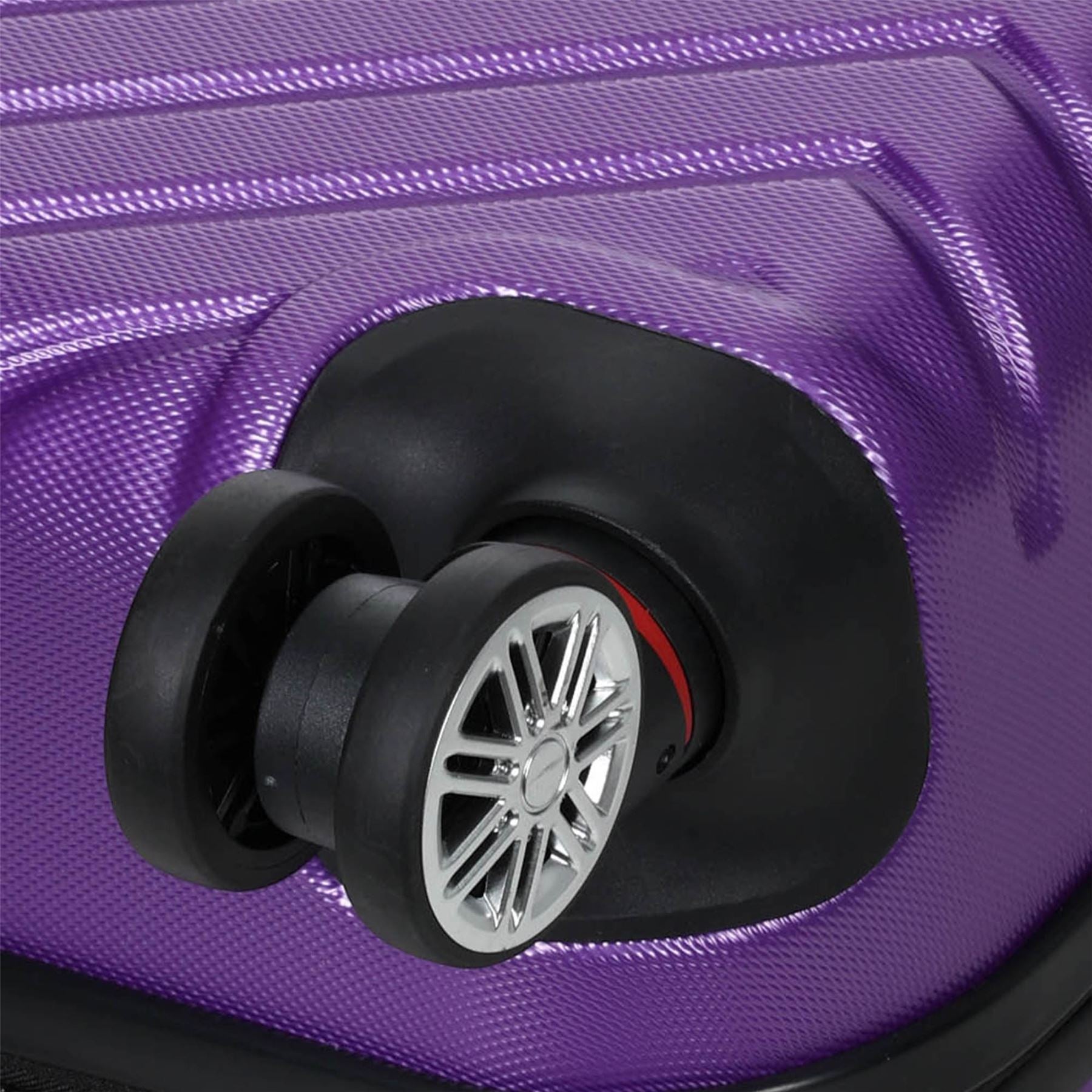 Hard Shell Luggage Set 8 Spinner Wheels ABS Suitcase