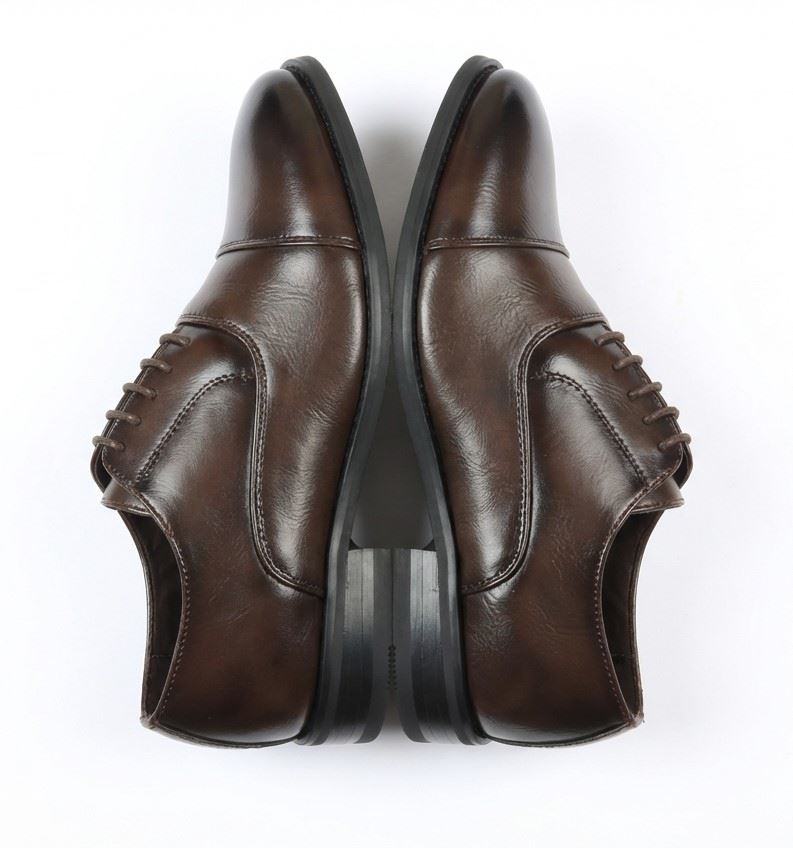 Men’s Classic Cap-Toe Oxford Lace-Up Formal Shoes