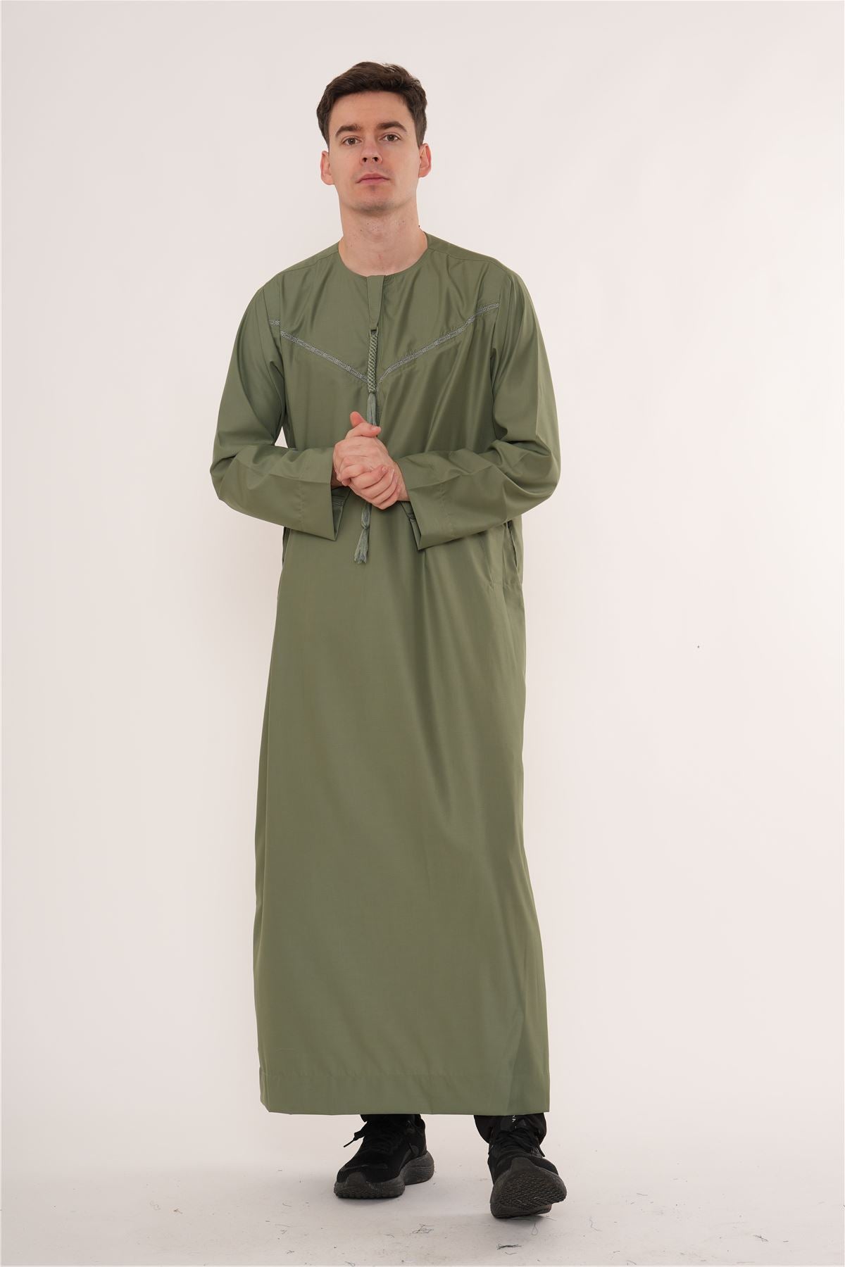 TT-008 - Men's Emirati Omani Arab Tassel Thobe