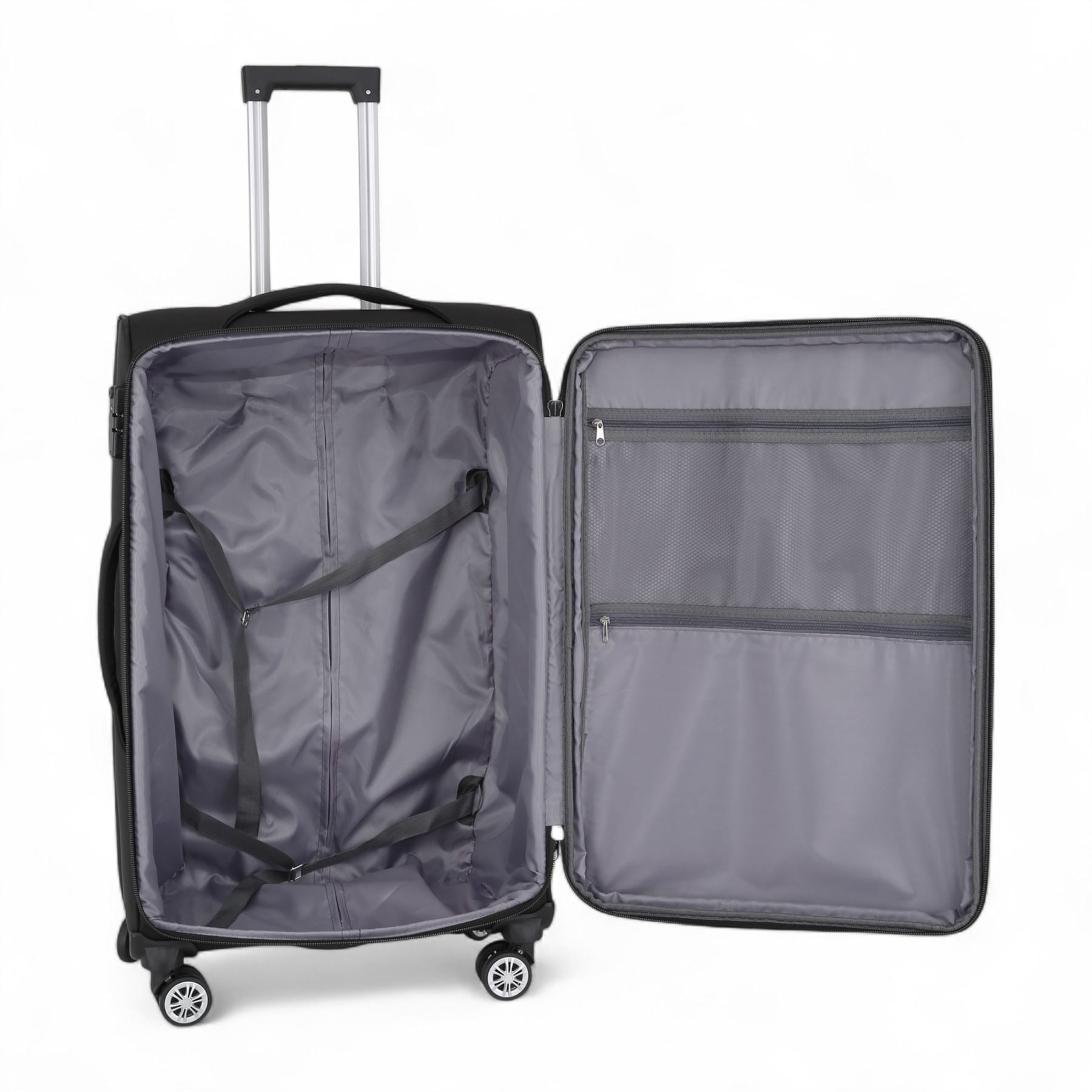 Lightweight Soft Shell Luggage Set Travel Suitcases