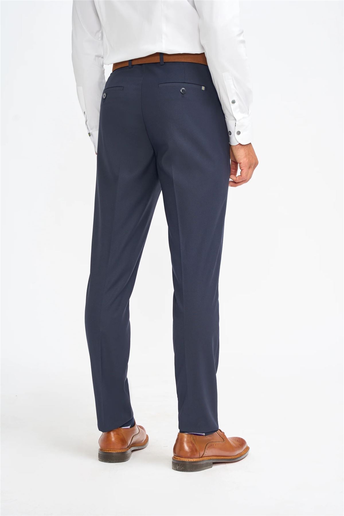 Men's Trousers Navy Classic Formal Suit Pants