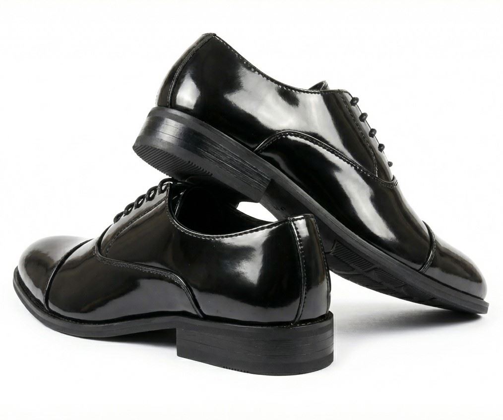 Men’s Classic Cap-Toe Oxford Lace-Up Formal Shoes