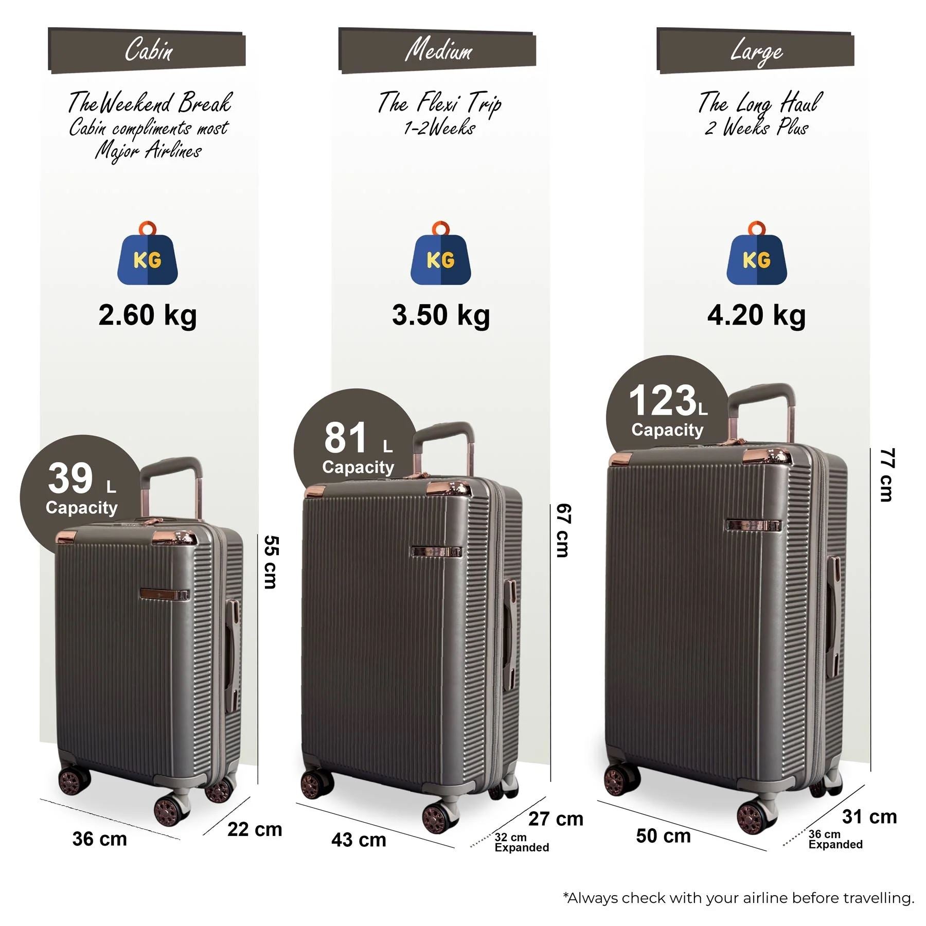 Hard Shell Luggage 8 Spinner Wheels Travel Suitcase