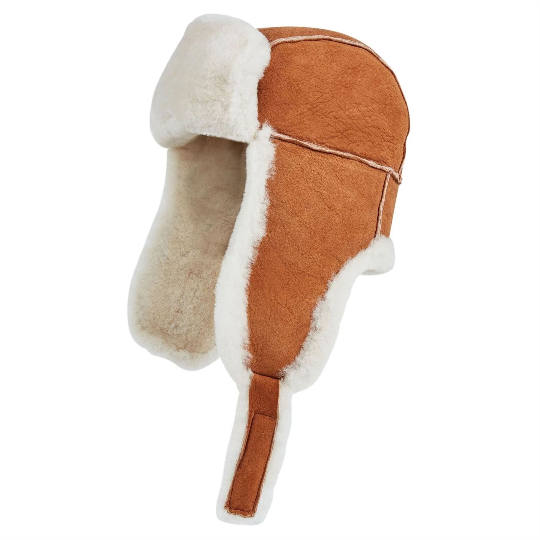 Men's RAF Aviator Suede Sheepskin B-55 Leather Navigator Hat