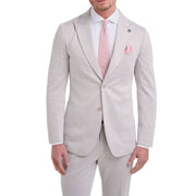 Vasco - Men's Beige Herringbone Blazer