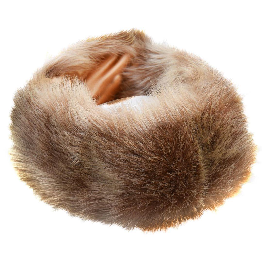 Ladies Womens Toscana Real Sheepskin Headband Neck Scarf Elasticated - Knighthood Store