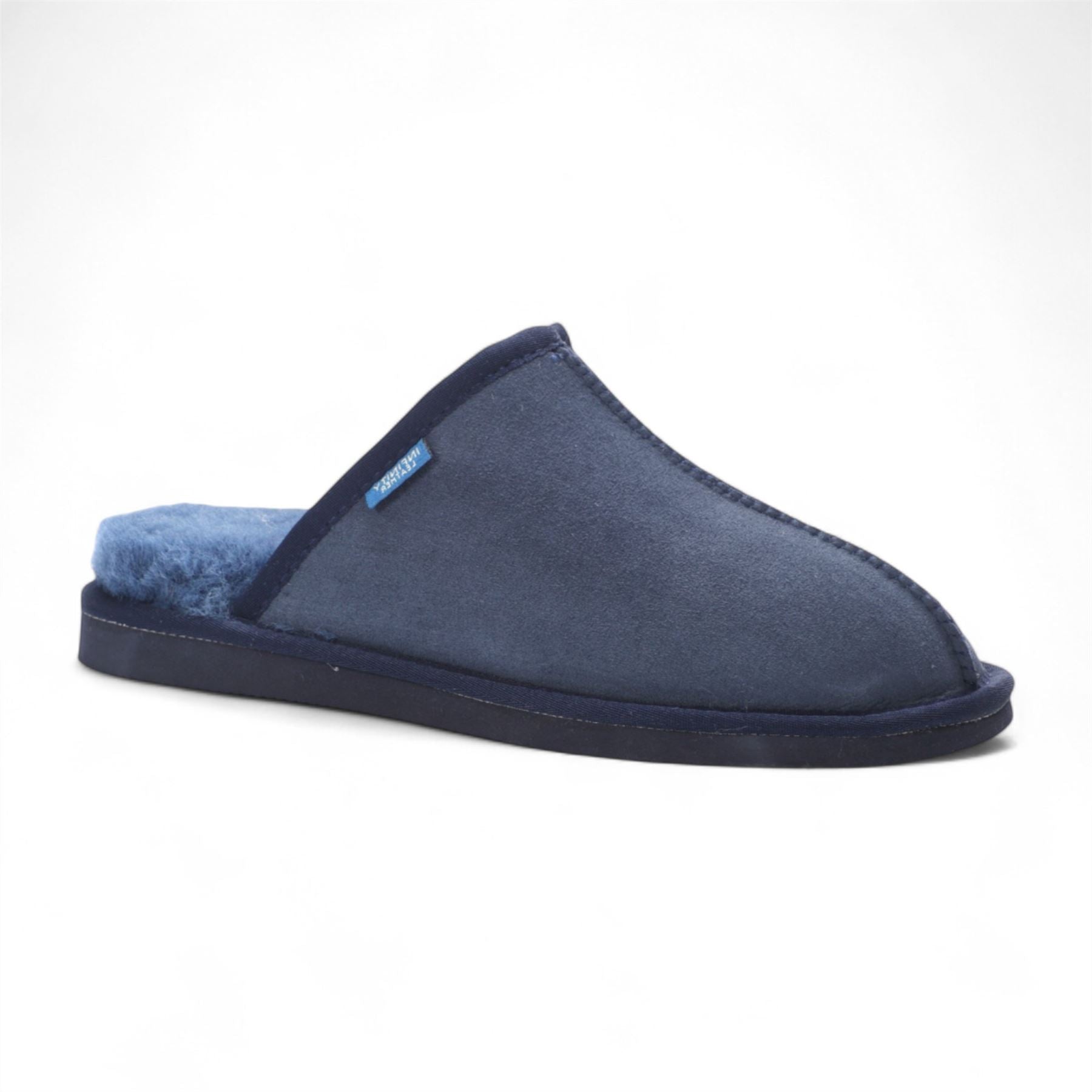 Highland - Men's Genuine Sheepskin Suede Mule Slippers