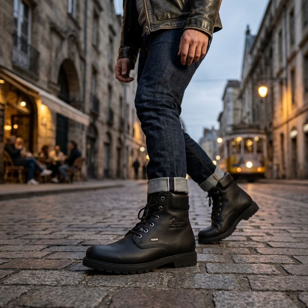 03 GTX C2 - Men’s Black Waterproof Leather Ankle Boots