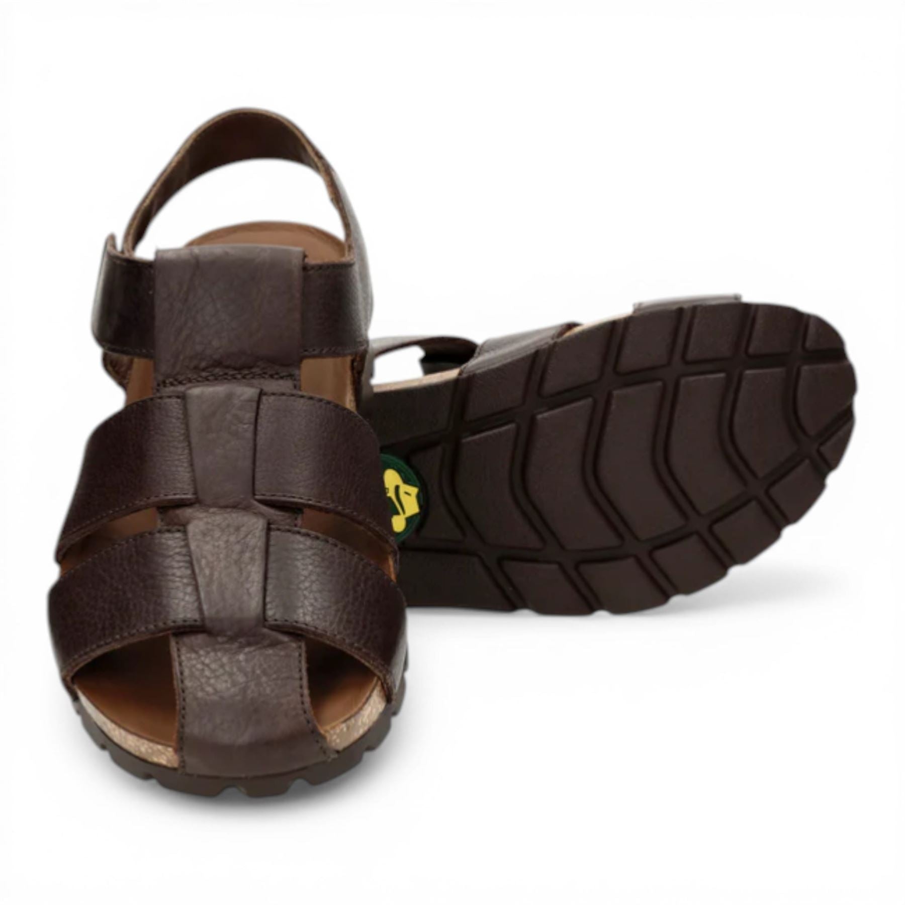 Stanley C1 - Men's Waterproof Bark Brown Leather Sandals