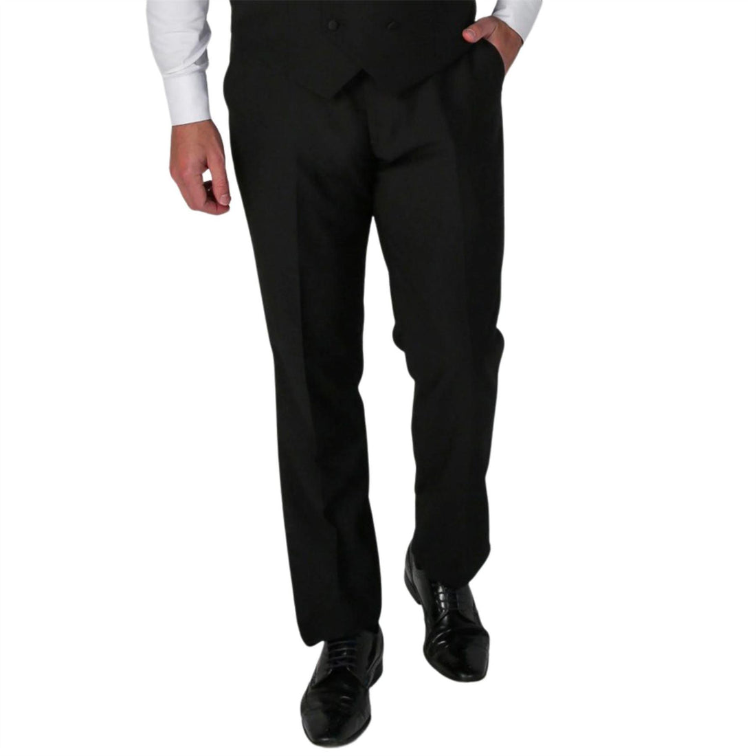 Men's Black Trousers Tuxedo Pants - Knighthood Store