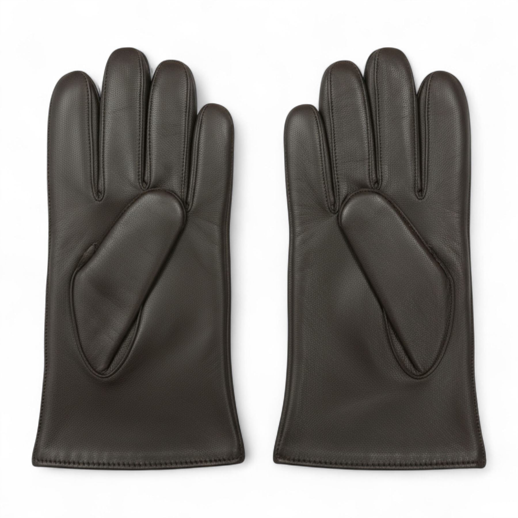 Men's Leather Wool Lined Gloves