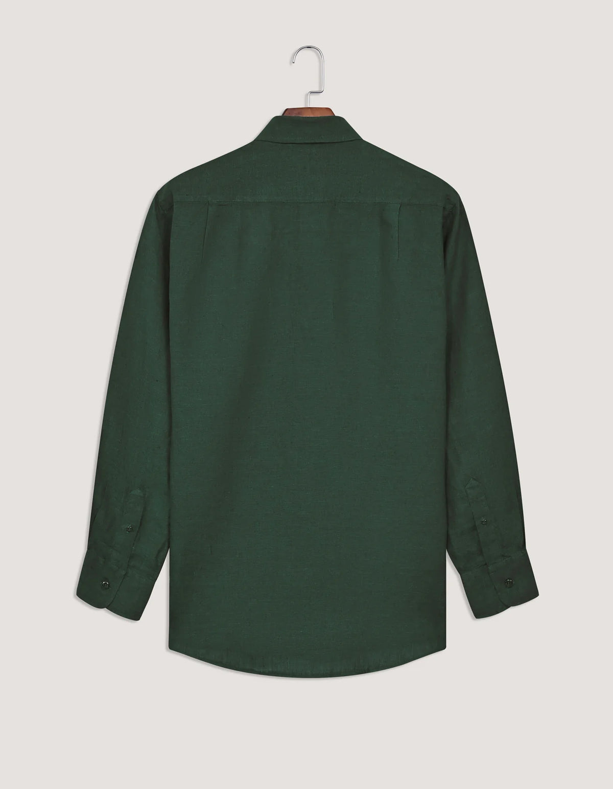 Men's Pure Linen Shirt - Green