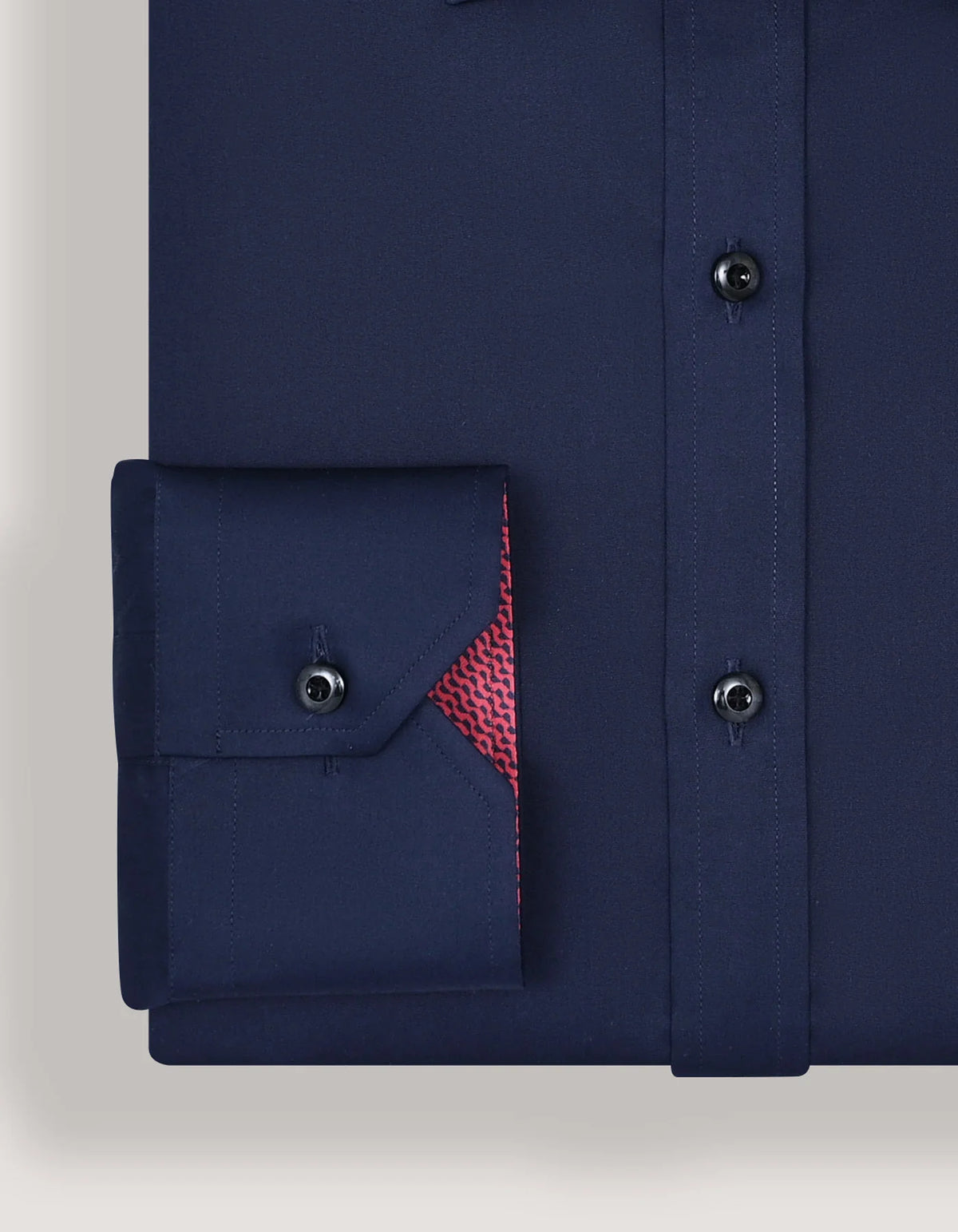 Men's Navy Designer Satin Shirt
