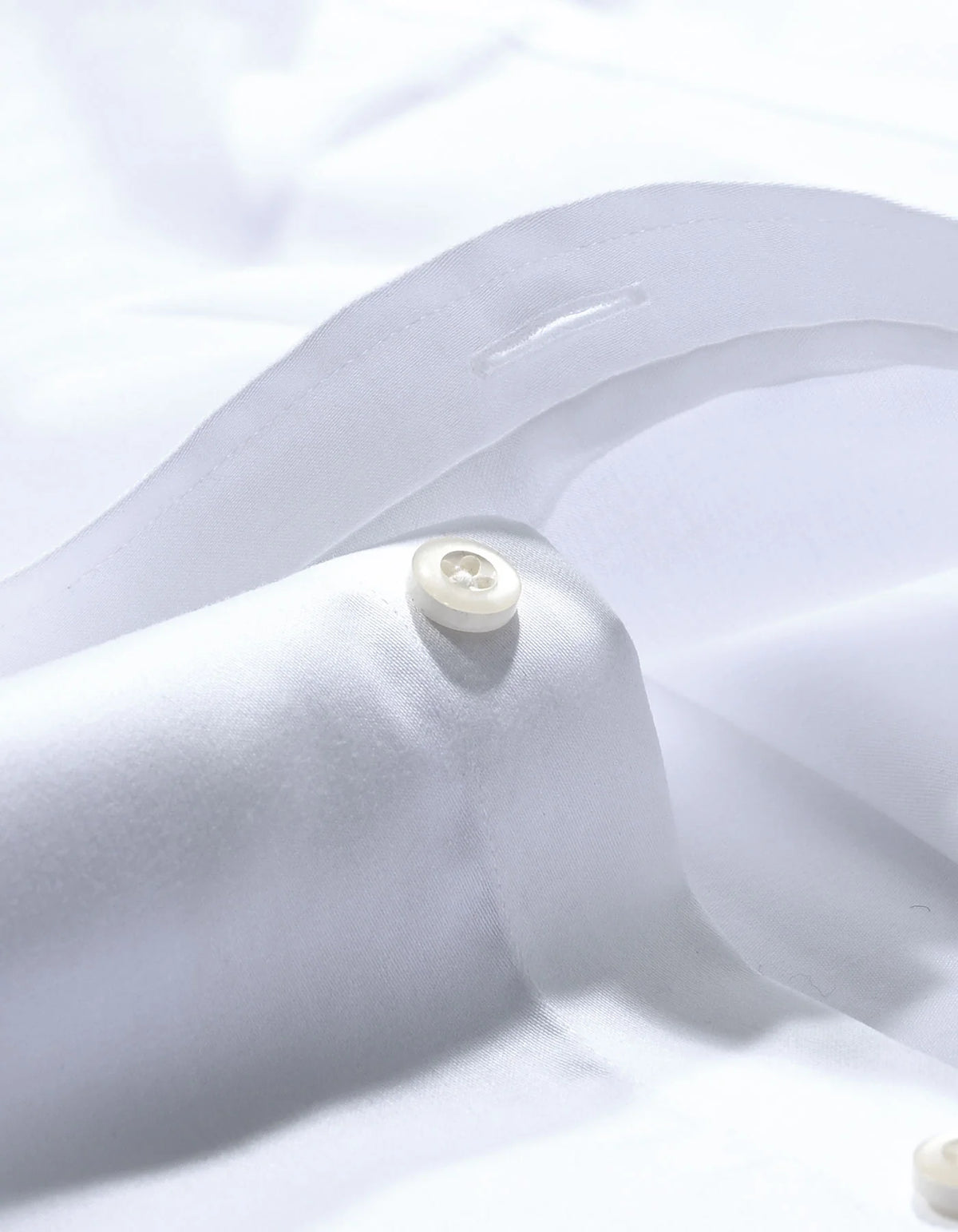 Men's Plain White Satin Dress Shirt