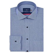 Men's Blue Checkered Dress Shirt