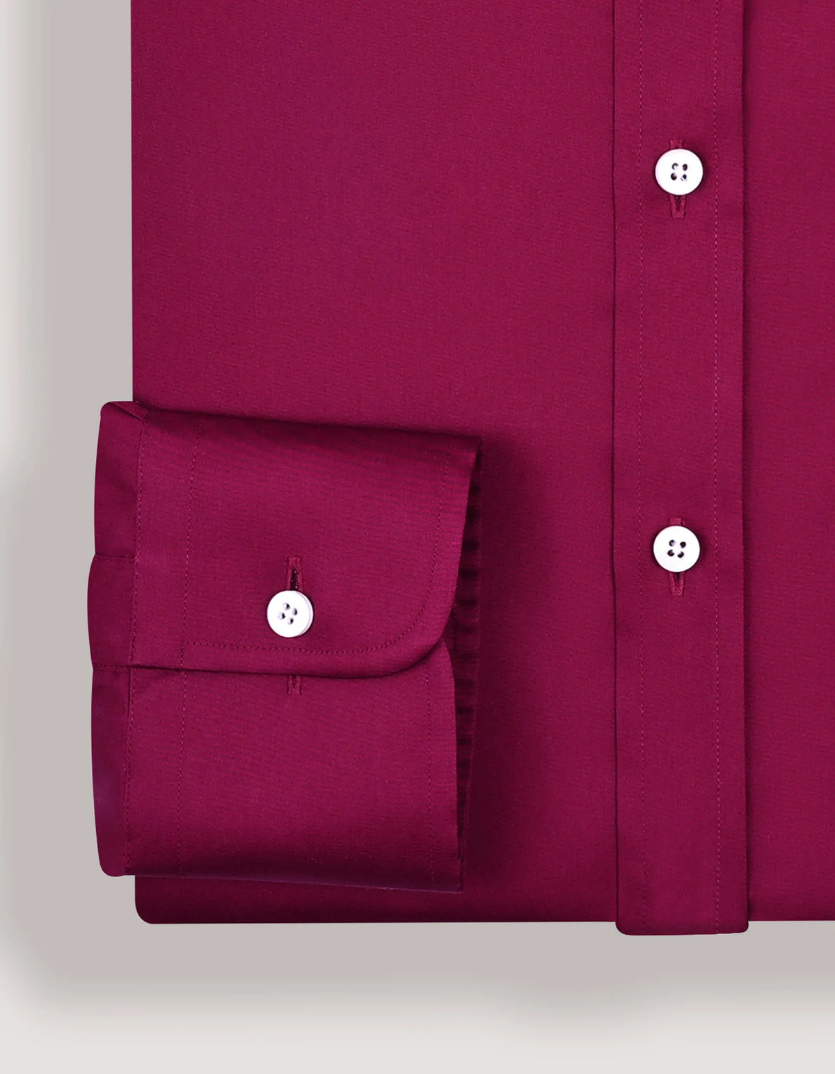 Men's Magenta Satin Dress Shirt