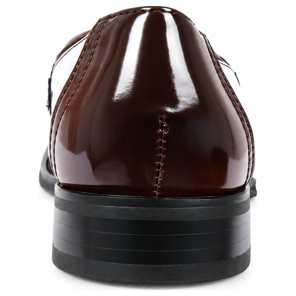 Men's Patent Vegan Leather Slip-On Horsebit Loafers