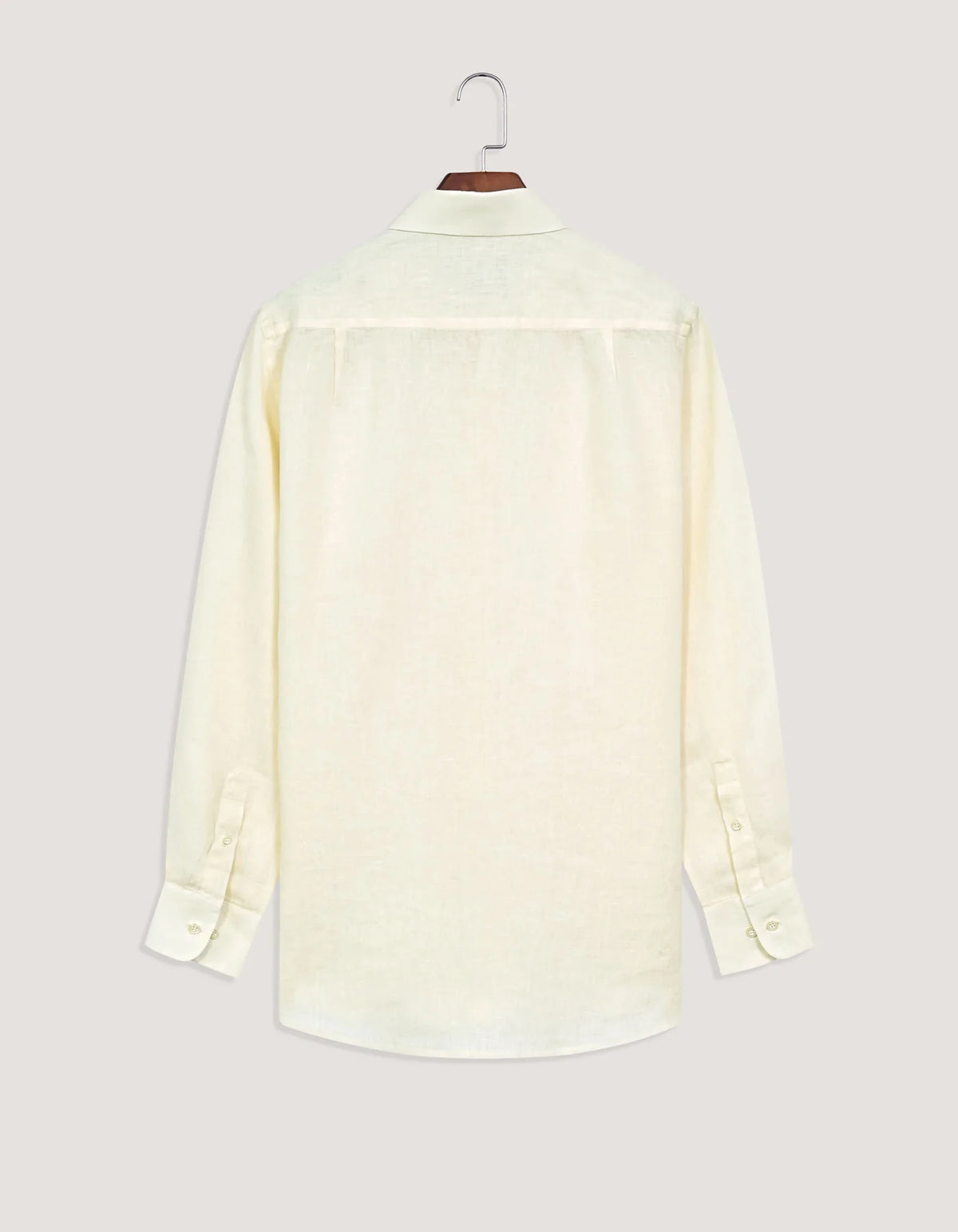 Men's Pure Linen Shirt – Cream