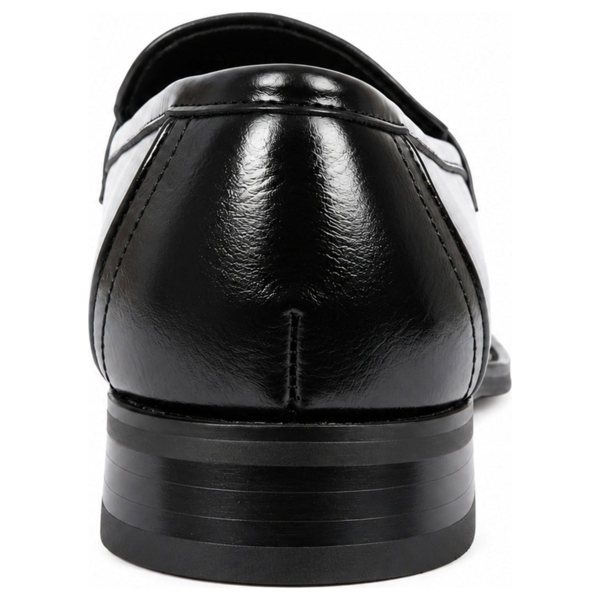 Men's Classic Vegan Leather Slip-On Saddle Strap Loafers